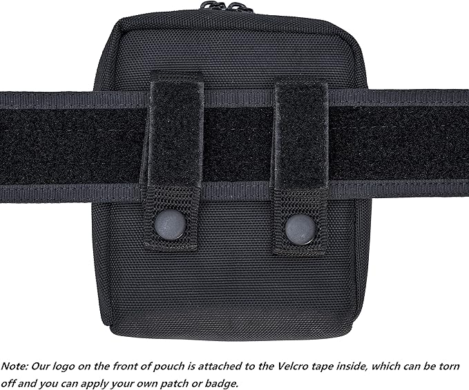 Compact Utility Gadget Pouch Tactical MOLLE Nylon Duty Belt Pouches for Police Law Enforcement Work EDC Small Tool Waist Bag for 6.1" Cellphone Outdoor Camping Hiking Organizer