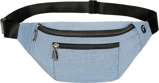 Fanny Pack for Men & Women, Fashion Waterproof Waist Packs with Adjustable Belt, Casual Bag Bum Bags for Travel Sports Running.