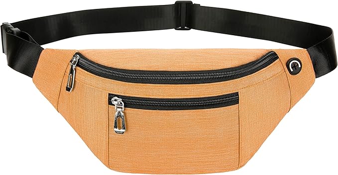 Fanny Pack for Men & Women, Fashion Waterproof Waist Packs with Adjustable Belt, Casual Bag Bum Bags for Travel Sports Running.