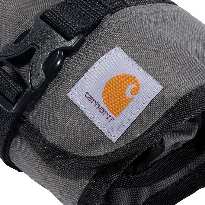 Carhartt 18 Pocket Utility Roll, Durable Water-Resistant Tool Organization Roll Bag