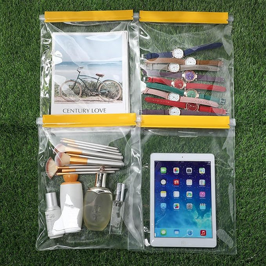 8 Pack Clear Waterproof Bags Large Water Tight Pouch Dry Bags 10 x 13 inches Waterproof Phone Cases Boating Pouch Holder for iPhone iPad Maps Camera Swimming Kayaking Hiking Fishing Beach