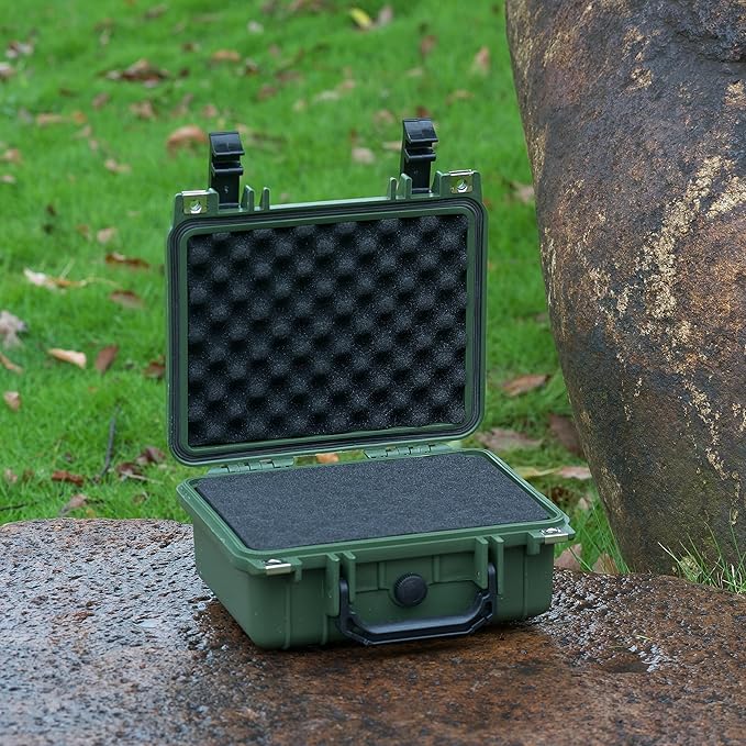 MEIJIA Portable All Weather IP67 Waterproof Protective Case,Hard Camera Case,Dry Case with Customizable Foam,Fit Use Of Drones,Camera,Equipments,10.62 x9.68x4.87inches