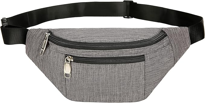 Fanny Pack for Men & Women, Fashion Waterproof Waist Packs with Adjustable Belt, Casual Bag Bum Bags for Travel Sports Running.