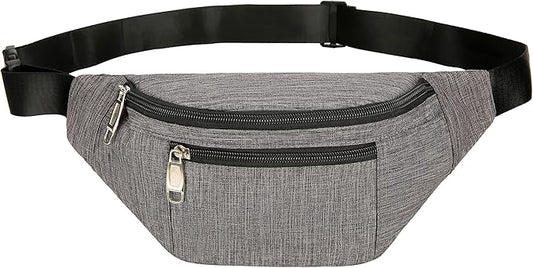 Fanny Pack for Men & Women, Fashion Waterproof Waist Packs with Adjustable Belt, Casual Bag Bum Bags for Travel Sports Running.