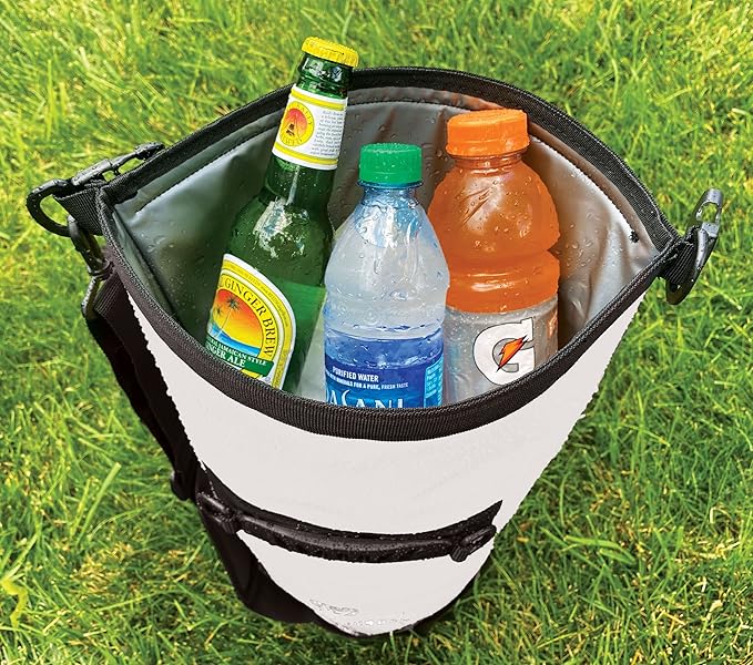 Dry Bag Floating Cooler - Roll Top Insulated Backpack – Portable, Collapsible, Waterproof with Padded Shoulder Strap - Perfect for Kayaking Fishing Beach Hiking -15L