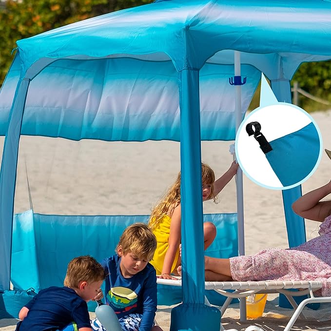 AMMSUN Beach Cabana Sidewall, Additional Privacy Sunwall for AMMSUN 6.2'×6.2' Beach Cabana, Easy Set Up and Take Down