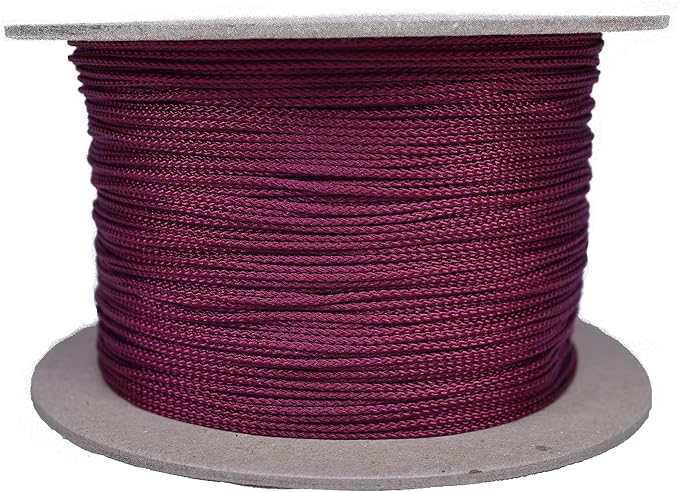 BORED? PARACORD! Nylon Micro Cord - 125 or 1000 Foot Spool Options - 70+ Colors and Patterns - 1.18mm Cord