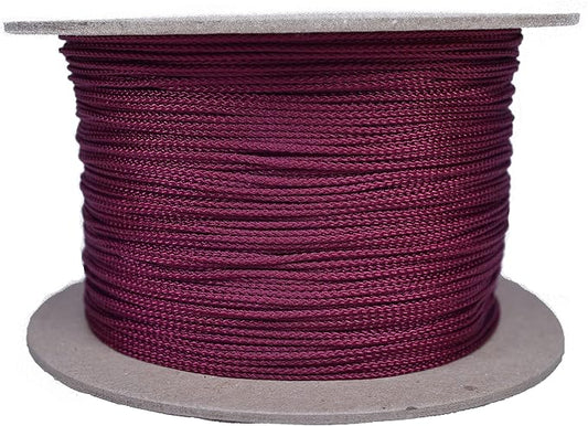 BORED? PARACORD! Nylon Micro Cord - 125 or 1000 Foot Spool Options - 70+ Colors and Patterns - 1.18mm Cord