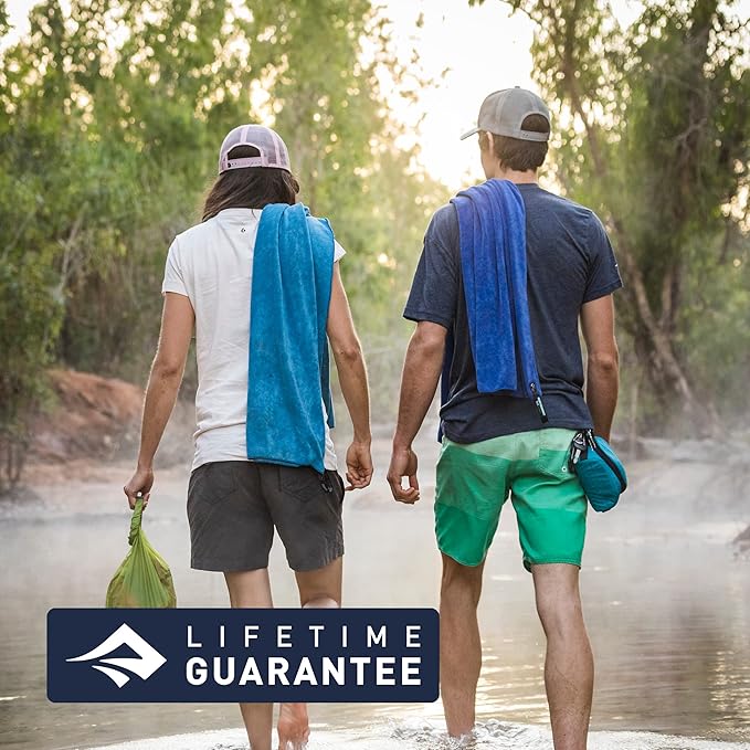 Sea to Summit Portable Pocket Towel for Camping, Gym, and Travel