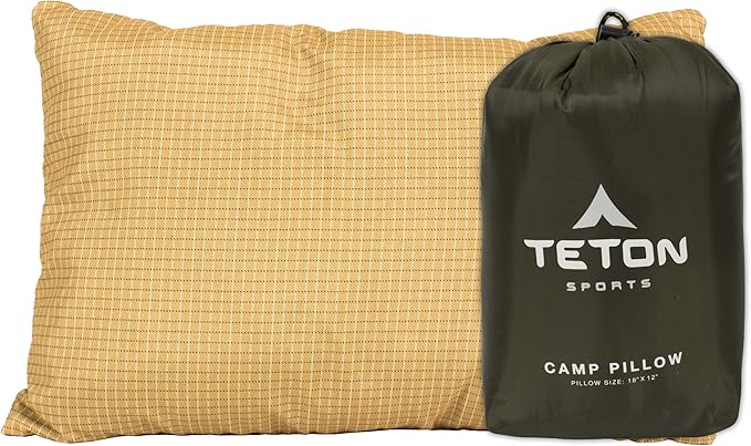 TETON Sports Camp Pillow; Great for Travel, Camping and Backpacking; Washable