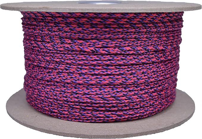 BORED? PARACORD! Nylon Micro Cord - 125 or 1000 Foot Spool Options - 70+ Colors and Patterns - 1.18mm Cord