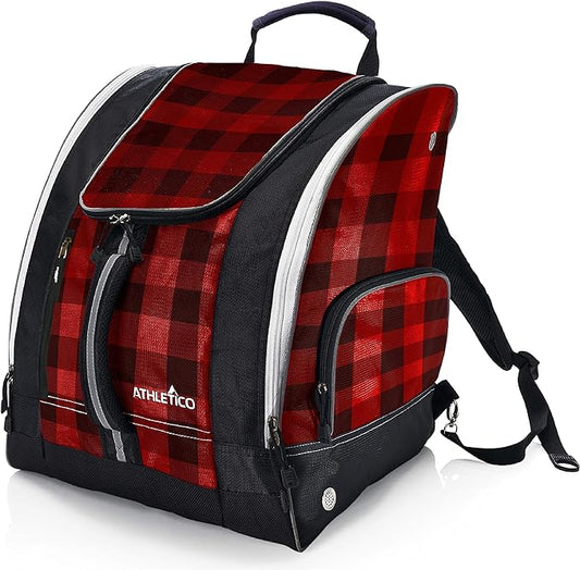 Athletico Ski Boot Bag – Skiing and Snowboarding Travel Luggage – Stores Gear Including Jacket, Helmet, Goggles, Gloves & Accessories – Venting and Grommets for Snow Drainage