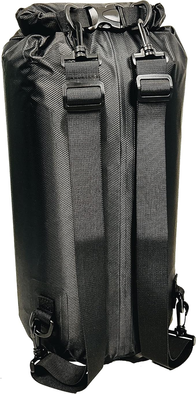 Blue Ridge Lightweight Dry Bags 3pk - 5L, 10L and 20L Sizes, All-Purpose Waterproof | Weatherproof Dry Bag for Boating, Hiking, Kayaking, Swimming, Fishing (Black)