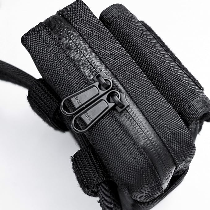 Compact Utility Gadget Pouch Tactical MOLLE Nylon Duty Belt Pouches for Police Law Enforcement Work EDC Small Tool Waist Bag for 6.1" Cellphone Outdoor Camping Hiking Organizer