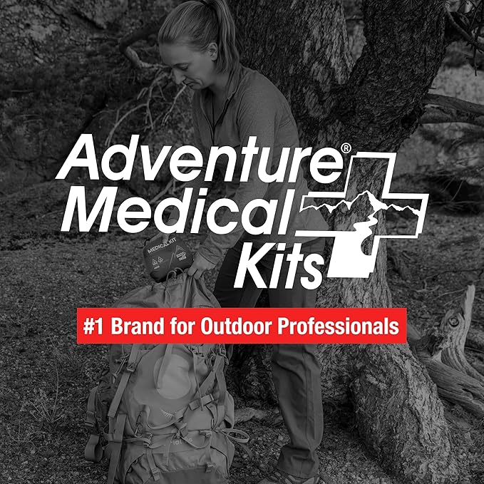 Adventure Medical Kits Mountain Series Medical Kit - Hiker - Emergency Medical First Aid Kit - For 2 People for 2 Days - Comes with a Trauma Pad, Medicine, Guide Book & More