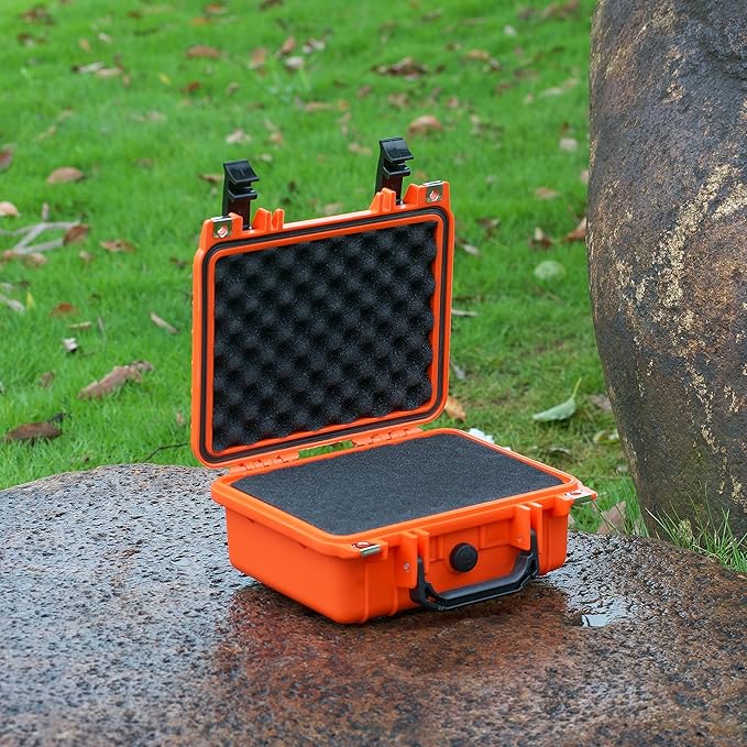 MEIJIA Portable All Weather IP67 Waterproof Protective Case,Hard Camera Case,Dry Case with Customizable Foam,Fit Use Of Drones,Camera,Equipments,10.62 x9.68x4.87inches