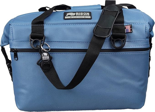 Bison Coolers Softpak Series, Made in USA, Soft Cooler Bag Insulated Leak Proof for Beach, Travel, Camping, Picnic, Car, Trips, 24+ Hour Ice Retention