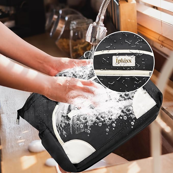 Lunch Bag Women Insulated Lunch Box for Adults - Leakproof Large Purse Lunch Tote Bags for Women with Adjustable Shoulder Strap Zipper Side Pockets for Work