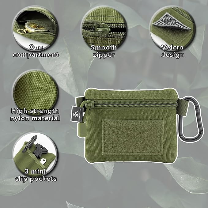 Tactical Compact Pouch Molle Attachment Lightweight Waist Pack Utility EDC Pouch