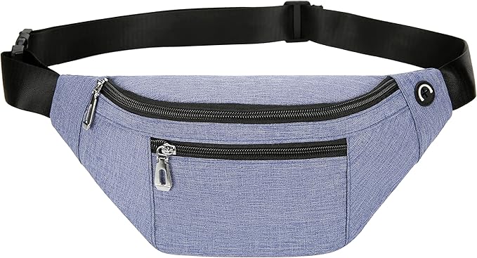 Fanny Pack for Men & Women, Fashion Waterproof Waist Packs with Adjustable Belt, Casual Bag Bum Bags for Travel Sports Running.