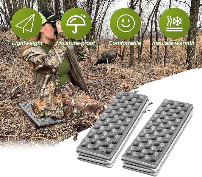 Portable Seat Cushion,Hunting Lightweight Foam Sit Pad,Camping Foam Mat for Hunting,Camping,Hiking, Outdoor Activities