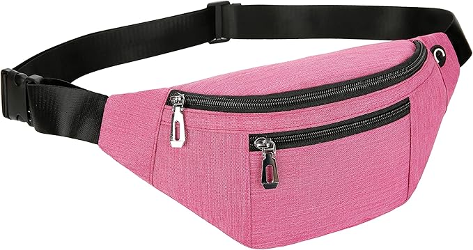 Fanny Pack for Men & Women, Fashion Waterproof Waist Packs with Adjustable Belt, Casual Bag Bum Bags for Travel Sports Running.