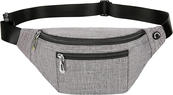Fanny Pack for Men & Women, Fashion Waterproof Waist Packs with Adjustable Belt, Casual Bag Bum Bags for Travel Sports Running.