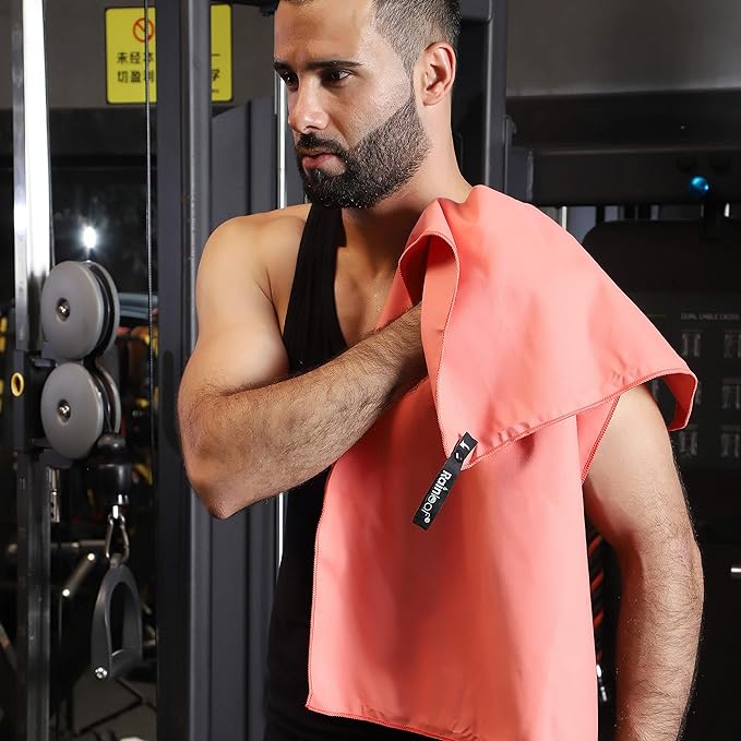 Rainleaf Microfiber Towel Perfect Travel & Gym & Camping Towel. Quick Dry - Super Absorbent - Ultra Compact - Lightweight. Suitable for Trip, Beach, Shower, Backpacking, Pool