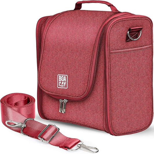 BOACAY Extra Large Hanging Travel Toiletry Bag for Women and Men, Makeup Bag, Bathroom & Shower Organizer Kit for Accessories, Cosmetics, Essentials