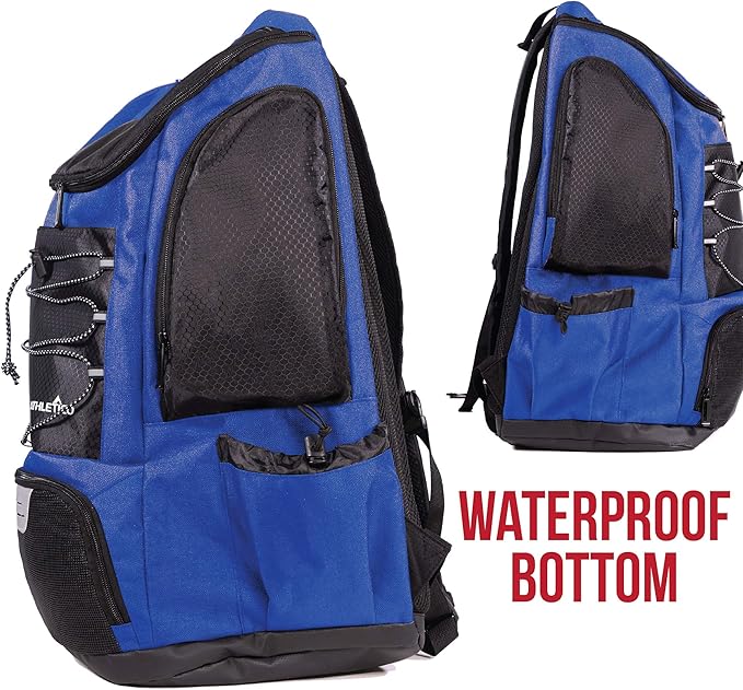 Athletico Swim Backpack - Swim Bag With Wet & Dry Compartments for Swimming, Beach, Camping - Pool Bags With Laptop Sleeve