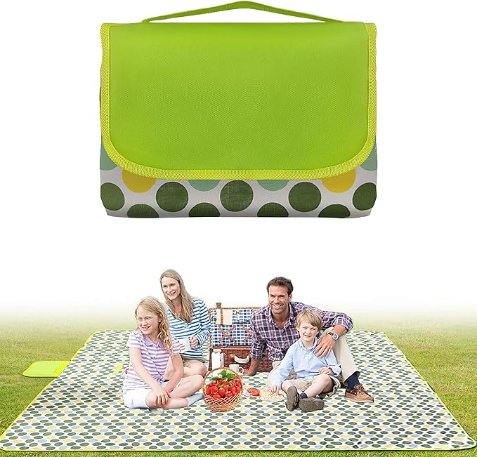 Outdoor Blanket Waterproof - Extra Large Beach Blanket Easy to Carry - Waterproof Sandfree Washable and Foldable Beach Mat - Picnic Blankets for Garden, Camping, Park, Travel