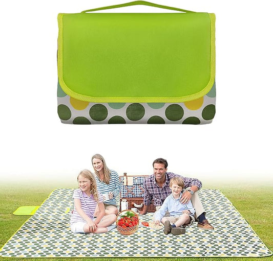Outdoor Blanket Waterproof - Extra Large Beach Blanket Easy to Carry - Waterproof Sandfree Washable and Foldable Beach Mat - Picnic Blankets for Garden, Camping, Park, Travel