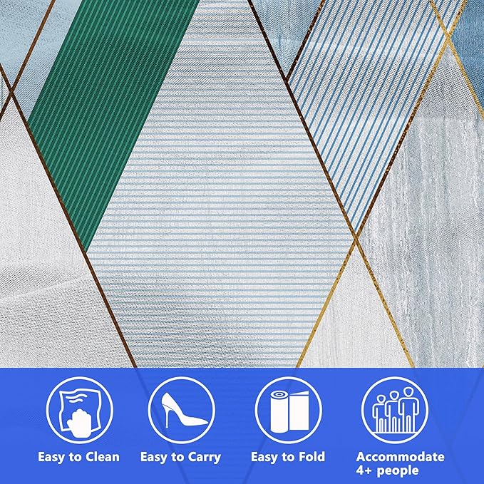 Picnic Blanket, Foldable Waterproof Sand Mat, Extra Large Picnic Blanket Outdoor Picnic Mat Beach Blanket for Park Grass Camping Hiking Travel Family Concerts