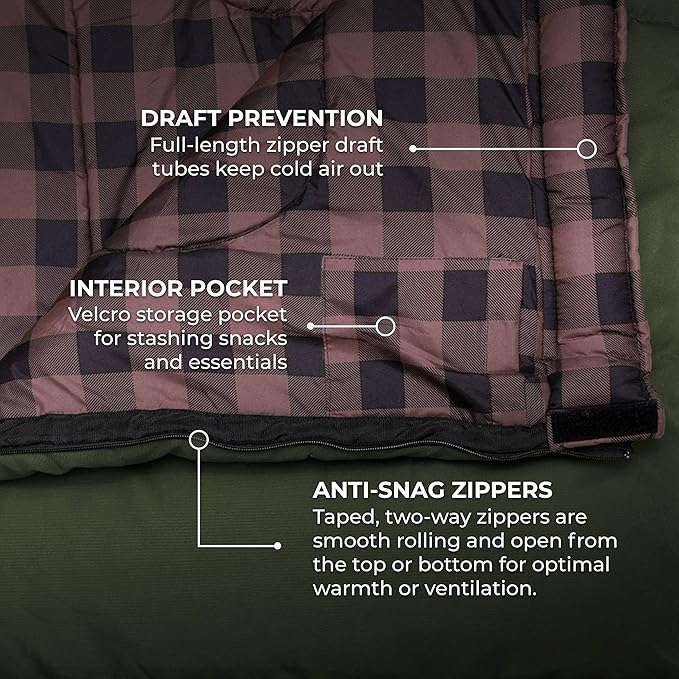 Teton Junior, 20 Degree and 0 Degree Sleeping Bags. Finally, Sleeping Bag for Boys, Girls, All Kids, Warm and Comfortable, for All Camping Weather and Built to Last