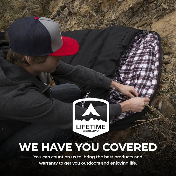 Teton Celsius XXL Sleeping Bag, Cold Weather Sleeping Bags for Adults and Kids, Camping Made Easy and Warm. Compression Sack Included, 35F, 25F, 0F, 20F Degree