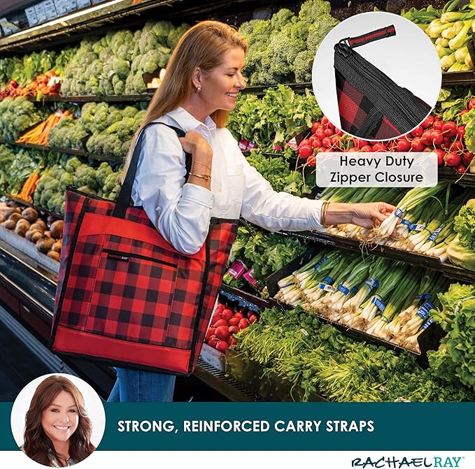 Rachael Ray Chillout Soft Sided Cooler Bag - Insulated, Leak Proof, Portable for Travel