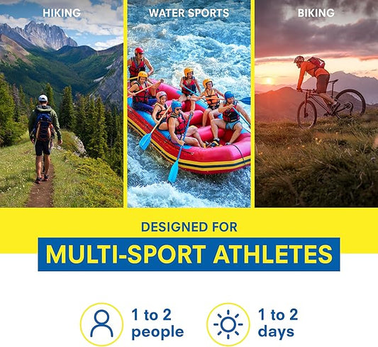 Adventure Medical Kit Ultralight/Watertight Medical Kit .5-1 Person, 1-2 Days - Includes Bandages, Blister Essentials & More - Perfect for Hiking, Biking & Climbing