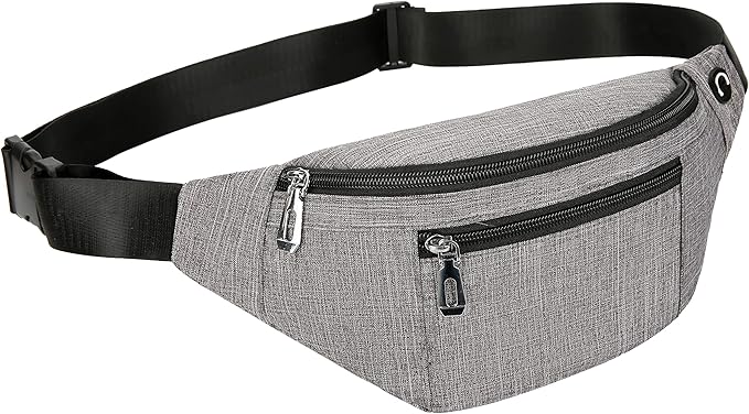 Fanny Pack for Men & Women, Fashion Waterproof Waist Packs with Adjustable Belt, Casual Bag Bum Bags for Travel Sports Running.