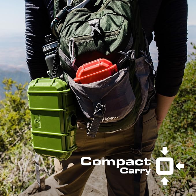 Seahorse 56 OEM Portable Waterproof Dry Box Hard Protective Micro Case - Mil Spec/USA Made / IP67 Waterproof/Lockable/Airtight/Smell Proof - for Hand Tools, Ammo Boxes, Stash Box