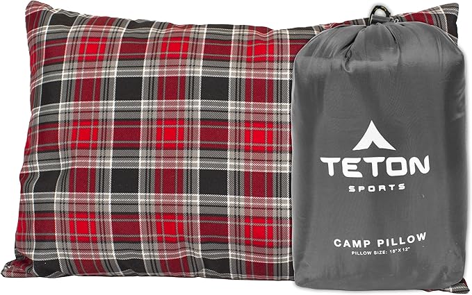 TETON Sports Camp Pillow; Great for Travel, Camping and Backpacking; Washable