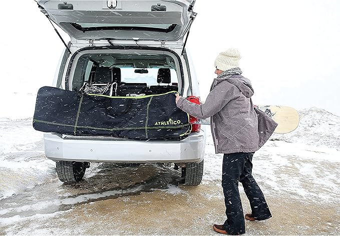 Athletico Two-Piece Snowboard and Boot Bag Combo | Store & Transport Snowboard Up to 165 CM and Boots Up To Size 13 | Includes 1 Snowboard Bag & 1 Boot Bag (Black)