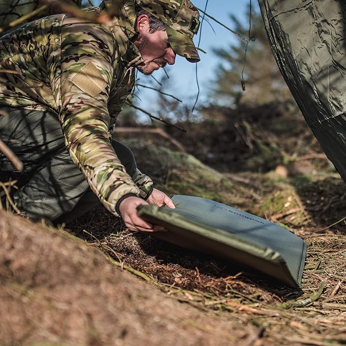 Snugpak Basecamp Ops Self Inflating Maxi Mat with Non-Slip Bottom, Olive
