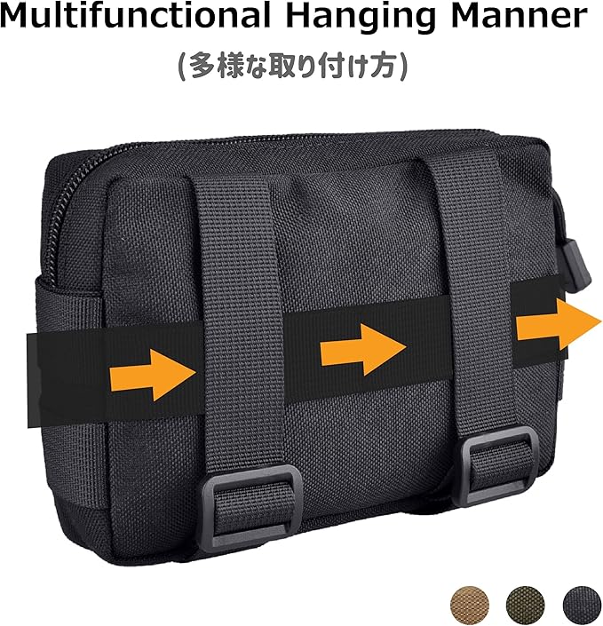 Azarxis Molle Pouches, Tactical Compact EDC Small Utility Pouch Waist Bags Sundries Storage Admin Organize Gear Gadget for Military Backpack