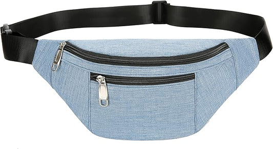 Fanny Pack for Men & Women, Fashion Waterproof Waist Packs with Adjustable Belt, Casual Bag Bum Bags for Travel Sports Running.