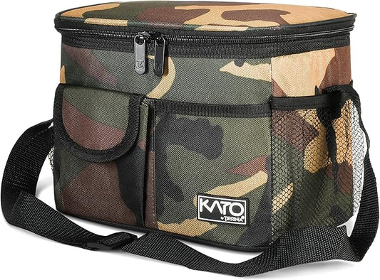 Tirrinia Insulated Lunch Box for Women Men, Leakproof Reusable Lunch Bag Containers for Adult,Working,Office,Lunch Soft Cooler Bag Tote for Picnic Hiking BeachCamo