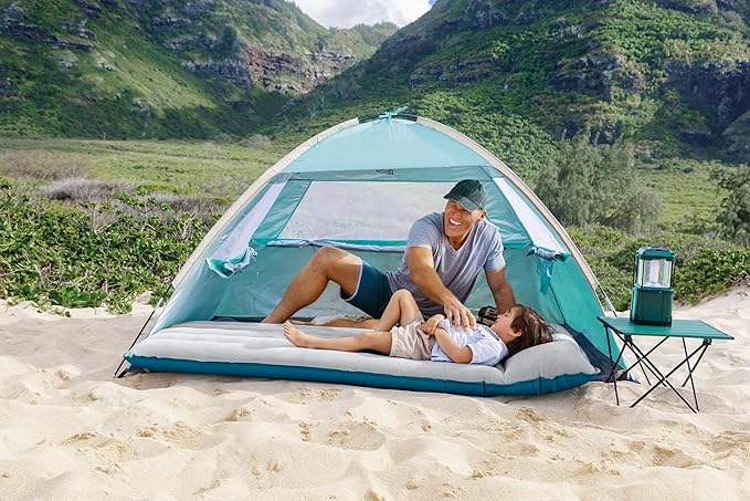 Intex 67997E Camping Sleeping Air Mattress 26.5" x 72.5": Durable Outdoor Use – 2-PLY Laminate – Velvety Surface – Unique Construction – 300lb Weight Capacity