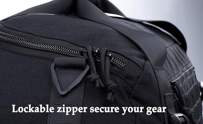 Tactical Duffle Bag MOLLE Gear Bag Carry on Travel Weekend Duffel Bag. Ideal for Hunting, Shooting Range, Law Enforcement, Camping, Travel and Viechle. 35L