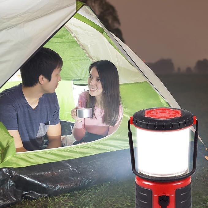 Blazin Bolt Rugged USB Rechargeable Lantern | 1000 Lumen | 350 Hours of Light | Giant 12000mAh Power Bank | 6 Modes | Camping, Emergency, Power Outage, Storm, Blizzard, Hurricane Survival