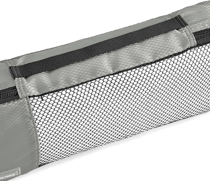 Amazon Basics Slim Packing Cubes for Travel, Packing Organizers, 4-Piece-Set With Double Zipper Pulls and Mesh Top Panel, 100% Durable Polyester, Gray, 14"L x 5"W x 3"H