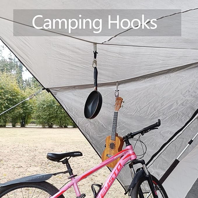 Ahiller Muscular Carabiner Hook，3.1" Alloy Thick Keychain Clip for Man, Outdoor Camping, Hiking Accessories, Key Ring